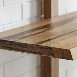 Accents 72 in. Caramelized/Exotic Tiger Bamboo 5-Shelf Etagere Bookcase with Open Back by Greenington -Greenington Shop caramelized exotic tiger greenington bookcases bookshelves g0013e 1f 1000