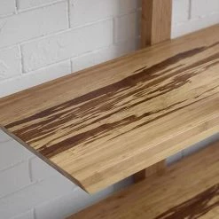 Accents 72 in. Caramelized/Exotic Tiger Bamboo 5-Shelf Etagere Bookcase with Open Back by Greenington -Greenington Shop caramelized exotic tiger greenington bookcases bookshelves g0013e 4f 1000