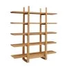 Accents 72 in. Caramelized/Exotic Tiger Bamboo 5-Shelf Etagere Bookcase with Open Back by Greenington -Greenington Shop caramelized exotic tiger greenington bookcases bookshelves g0013e 64 1000