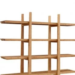 Accents 72 in. Caramelized/Exotic Tiger Bamboo 5-Shelf Etagere Bookcase with Open Back by Greenington -Greenington Shop caramelized exotic tiger greenington bookcases bookshelves g0013e 76 1000