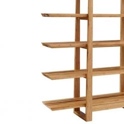 Accents 72 in. Caramelized/Exotic Tiger Bamboo 5-Shelf Etagere Bookcase with Open Back by Greenington -Greenington Shop caramelized exotic tiger greenington bookcases bookshelves g0013e fa 1000