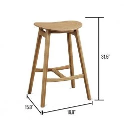 Skol Caramelized Bar Height Stool (Set of 2) by Greenington -Greenington Shop caramelized greenington bar stools gsk002ca fa 1000
