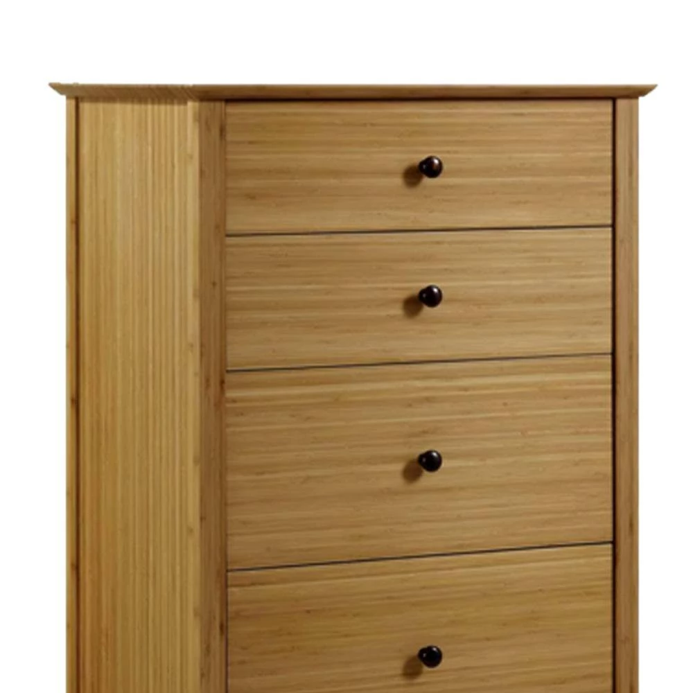 Willow 5-Drawer Caramelized 20 in. L x 28 in. W x 51 in. H by Greenington 6 Willow 5-Drawer Caramelized 20 in. L x 28 in. W x 51 in. H by Greenington - Image 4
