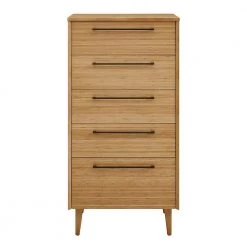 Sienna 5-Drawer Caramelized 18.6 in. L x 26.7 in.W x 53.25 in. H by Greenington