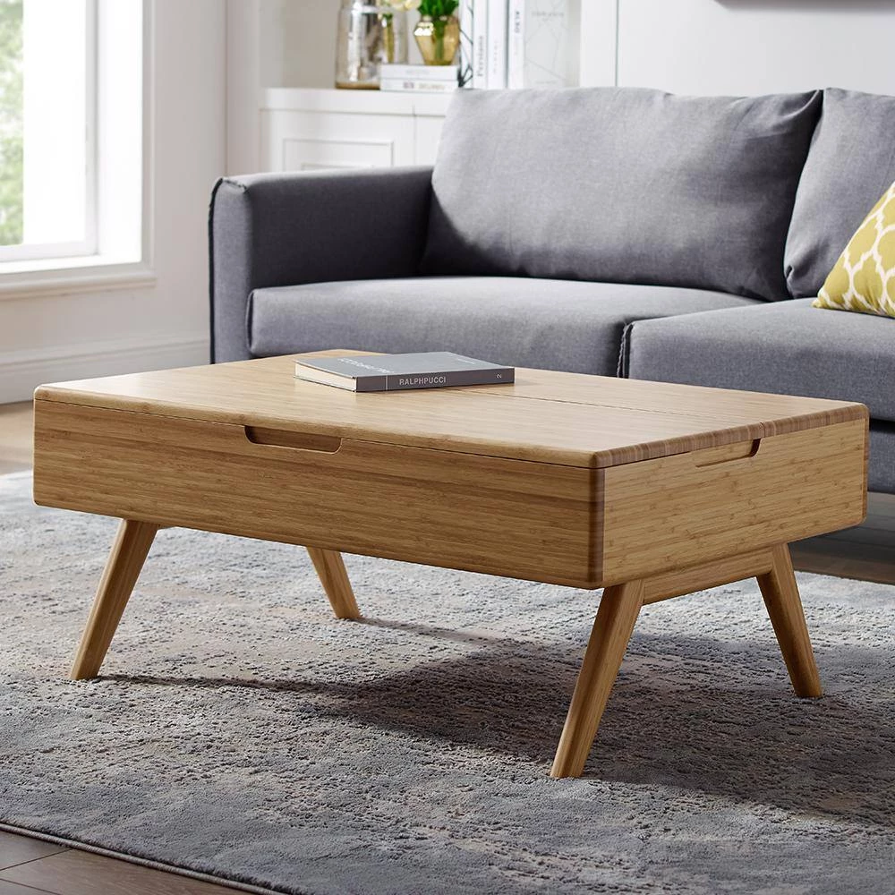 Rhody 27 in. Caramelized Standard Rectangular 100% Bamboo Coffe Table by Greenington 11 Rhody 27 in. Caramelized Standard Rectangular 100% Bamboo Coffe Table by Greenington - Image 9