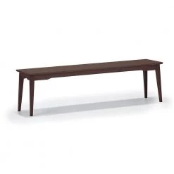 Currant Brown Black Walnut Long Bench 14 L x 64 W X 17.5 H by Greenington