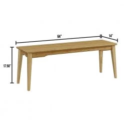 Currant Brown Caramelized Long Bench 14 L X 64 W X 17.5 H by Greenington -Greenington Shop caramelized greenington dining benches g0024ca c3 1000