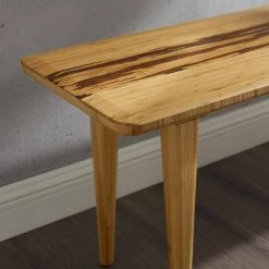 Azara Brown Caramelized Bench 17.5 in. H x 14.05 in. W x 55 in. L by Greenington -Greenington Shop caramelized greenington dining benches ga0013ca 4f 1000