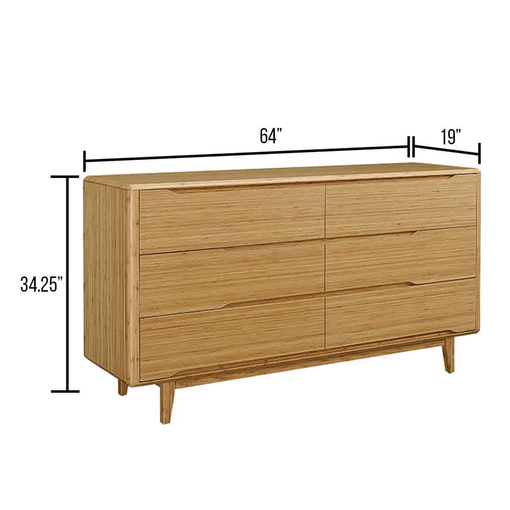 Currant 6-Drawer Caramelized Dresser 34.25 in. x 64 in. x 19 in. by Greenington 10 Currant 6-Drawer Caramelized Dresser 34.25 in. x 64 in. x 19 in. by Greenington - Image 8