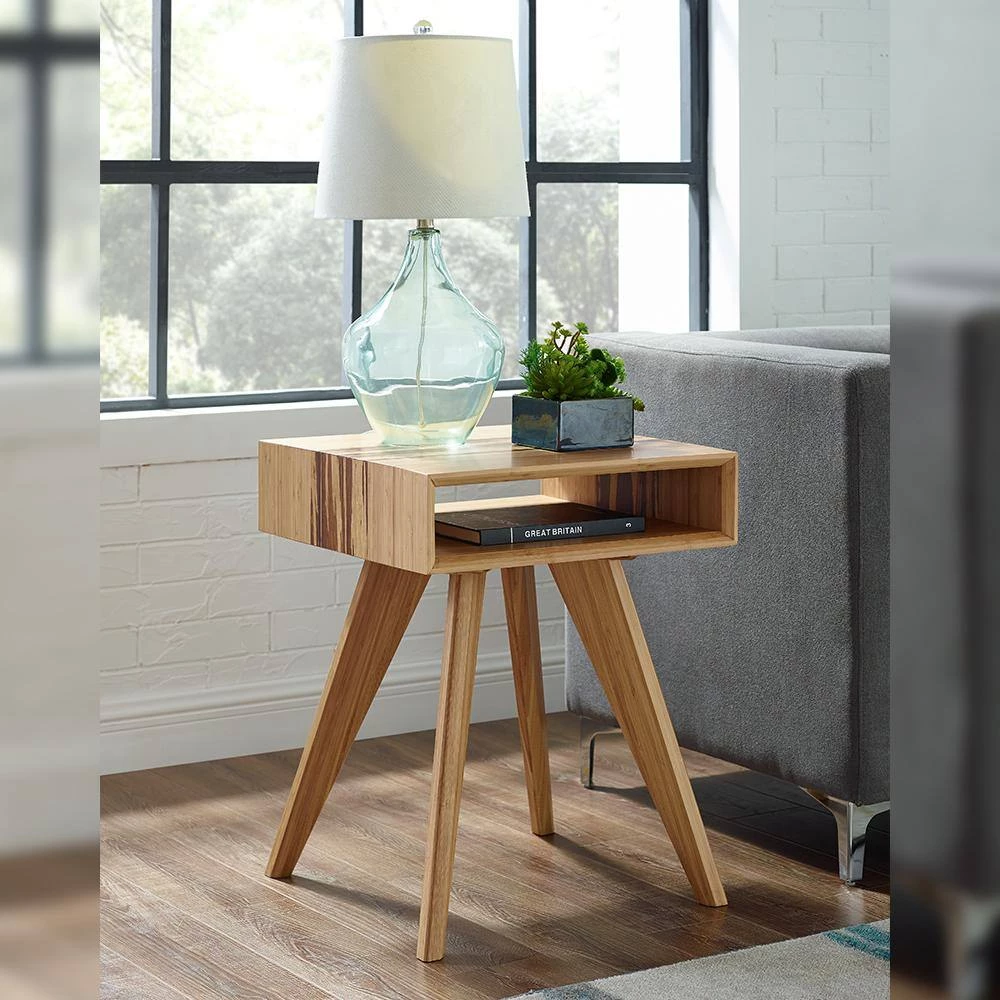 Azara 25.5 in. Caramelized Standard Square 100% Bamboo End Table by Greenington 10 Azara 25.5 in. Caramelized Standard Square 100% Bamboo End Table by Greenington - Image 8
