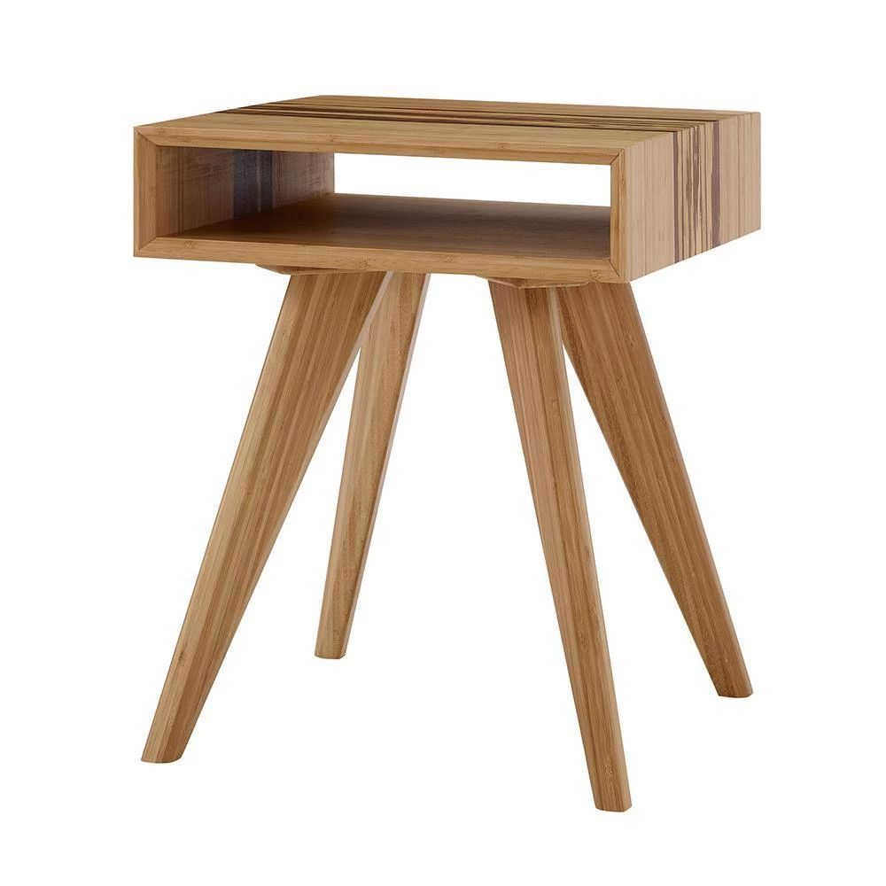 Azara 25.5 in. Caramelized Standard Square 100% Bamboo End Table by Greenington 4 Azara 25.5 in. Caramelized Standard Square 100% Bamboo End Table by Greenington - Image 2
