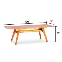 Currant 72.05 in. Rectangular Caramelized 100% Bamboo (Seats 4) by Greenington -Greenington Shop caramelized greenington kitchen dining tables g0022ca fa 1000
