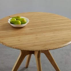 Sitka 36.06 in. Circular Caramelized 100% Bamboo (Seats 4) by Greenington -Greenington Shop caramelized greenington kitchen dining tables g0097ca 4f 1000