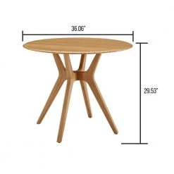 Sitka 36.06 in. Circular Caramelized 100% Bamboo (Seats 4) by Greenington -Greenington Shop caramelized greenington kitchen dining tables g0097ca 76 1000