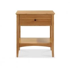 Willow 1-Drawers Caramelized Nightstand 27 in. H x 17.1 in. W x 23.6 in. L by Greenington