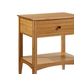 Willow 1-Drawers Caramelized Nightstand 27 in. H x 17.1 in. W x 23.6 in. L by Greenington -Greenington Shop caramelized greenington nightstands eco03ca c3 1000