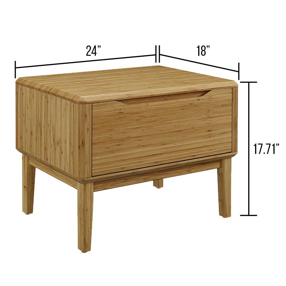 Currant 1-Drawers Caramelized Nightstand 17.7 in. H x 24 in. W x 18.05 in. L by Greenington 13 Currant 1-Drawers Caramelized Nightstand 17.7 in. H x 24 in. W x 18.05 in. L by Greenington - Image 11