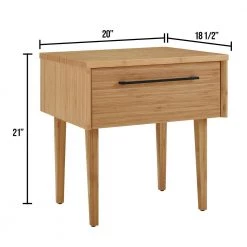 Sienna 1-Drawer Caramelized Nightstand 20.9 in. H x 20.1 in. W x 18.6 in. L by Greenington 21 Sienna 1-Drawer Caramelized Nightstand 20.9 in. H x 20.1 in. W x 18.6 in. L by Greenington -Greenington Shop caramelized greenington nightstands g0092ca 44 1000
