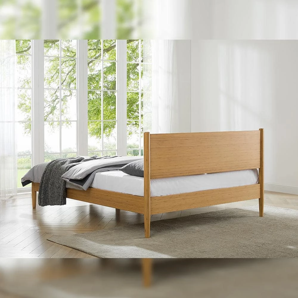 Eco Ridge Tan Caramelized King Platform Bed by Greenington 6 Eco Ridge Tan Caramelized King Platform Bed by Greenington - Image 5