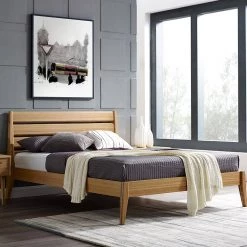 Sienna Caramelized Tan Queen Platform Bed by Greenington -Greenington Shop caramelized greenington platform beds g0090ca 77 1000