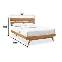 Azara Caramelized Tan Queen Platform Bed by Greenington -Greenington Shop caramelized greenington platform beds ga0001ca 66 1000