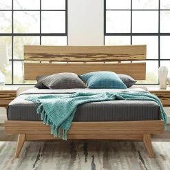 Azara Caramelized Tan California King Platform Bed by Greenington -Greenington Shop caramelized greenington platform beds ga0002ckca 31 1000