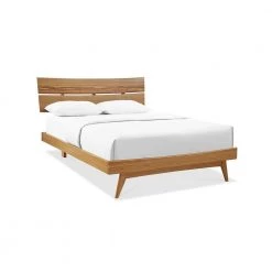 Azara Caramelized Tan California King Platform Bed by Greenington