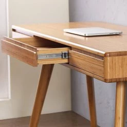 Currant 60 in. Rectangular Wood 1 Drawer Caramelized Writing Desk by Greenington -Greenington Shop caramelized greenington writing desks g0047ca 77 1000