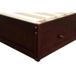 Cherry Twin Size Platform Storage Bed with 3 Drawers by Qualfurn -Greenington Shop cheery qualfurn platform beds bof193634d 44 1000