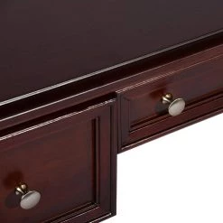 50.4 in. Rectangle Dark Brown Solid Wood 3 Drawer Executive Table Computer Desk Writing Desk with Legs by VERYKE -Greenington Shop dark brown veryke writing desks ygx gxca0283 1f 1000