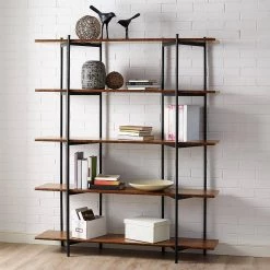 Studio Line 66 in. Exotic Bamboo 5-Shelf Etagere Bookcase with Open Back by Greenington -Greenington Shop exotic greenington bookcases bookshelves gs001e 31 1000