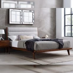 Mercury Exotic Brown Upholstered California King Platform Bed by Greenington -Greenington Shop exotic greenington platform beds gm002cke c3 1000