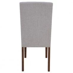 Gray Upholstered Dining Side Chair with Copper Nails (Set of 2) by Qualfurn -Greenington Shop gray qualfurn dining chairs dof199451e 1f 1000