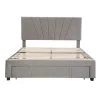 Gray MDF and Particle Board Frame Queen Platform Bed with Drawe by VERYKE 1 Gray MDF and Particle Board Frame Queen Platform Bed with Drawe by VERYKE -Greenington Shop gray veryke platform beds db wf199385aae 64 1000