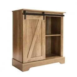 Gray Wash Modern Farmhouse Storage Cabinet Coffee Bar Cabinet Floor Buffet Sideboard with Sliding Barn Door by VERYKE 14 Gray Wash Modern Farmhouse Storage Cabinet Coffee Bar Cabinet Floor Buffet Sideboard with Sliding Barn Door by VERYKE -Greenington Shop gray wash veryke accent cabinets yb w118040911 77 1000