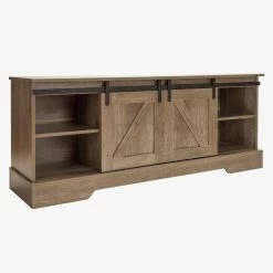 57.87 in. Gray Wash Farmhouse TV Stand Media Center with Sliding Barn Doors and Storage Cabinets Fits TV's up to 72 in. by VERYKE 14 57.87 in. Gray Wash Farmhouse TV Stand Media Center with Sliding Barn Doors and Storage Cabinets Fits TV's up to 72 in. by VERYKE -Greenington Shop gray wash veryke tv stands yb w118042180 4f 1000