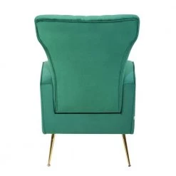 Green Velvet Upholstered Accent Chair by VERYKE -Greenington Shop green veryke accent chairs db w109542820 c3 1000