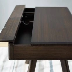 Jasmine 48 in. Rectangular Wood 2 Drawer Havana Writing Desk by Greenington -Greenington Shop havana greenington writing desks gj001ha 1f 1000