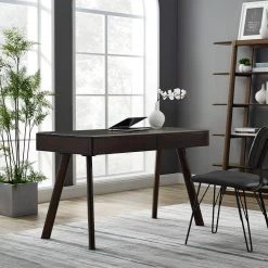 Jasmine 48 in. Rectangular Wood 2 Drawer Havana Writing Desk by Greenington -Greenington Shop havana greenington writing desks gj001ha 31 1000