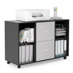 Light Grey Mobile Lateral Filing Cabinet with 360° swivel casters 2 Drawers and 4 open Storage Cabinets by VERYKE 11 Light Grey Mobile Lateral Filing Cabinet with 360° swivel casters 2 Drawers and 4 open Storage Cabinets by VERYKE -Greenington Shop light grey veryke file cabinets yb w87638208 40 1000