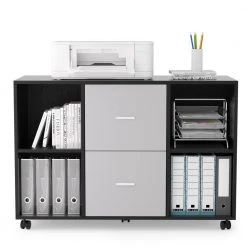 Light Grey Mobile Lateral Filing Cabinet with 360° swivel casters 2 Drawers and 4 open Storage Cabinets by VERYKE 13 Light Grey Mobile Lateral Filing Cabinet with 360° swivel casters 2 Drawers and 4 open Storage Cabinets by VERYKE -Greenington Shop light grey veryke file cabinets yb w87638208 4f 1000
