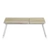 25.5 in. Rectangle Light Wood MDF Portable Laptop Table Laptop Desk Writing Desk with Foldable Steel Feets by VERYKE 2 25.5 in. Rectangle Light Wood MDF Portable Laptop Table Laptop Desk Writing Desk with Foldable Steel Feets by VERYKE -Greenington Shop light wood veryke laptop desks yhm xmus00137 64 1000