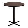 36 in. Round CT Series Mahogany MDF Laminate Top and Metal X-Base, Composite Wood Cafe Table (Seats 4) by National Public Seating -Greenington Shop mahogany national public seating kitchen dining tables ct13636xcpbtmmy 64 1000