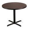 36-inch Round Composite Wood Cafe Table, 30-in Height, Mahogany Laminate Top and Black X Base by National Public Seating 1 36-inch Round Composite Wood Cafe Table, 30-in Height, Mahogany Laminate Top and Black X Base by National Public Seating -Greenington Shop mahogany national public seating kitchen dining tables ct13636xdpbtmmy 64 1000