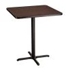 36-inch Square Composite Wood Cafe Table, 42-in Height, Mahogany Laminate Top and Black X Base by National Public Seating -Greenington Shop mahogany national public seating kitchen dining tables ct33636xbpbtmmy 64 1000