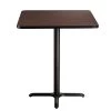 36 in. Square Composite Wood Cafe Table, 30 in. Height, Mahogany Laminate Top and Black X-Base by National Public Seating -Greenington Shop mahogany national public seating kitchen dining tables ct33636xdpbtmmy 64 1000