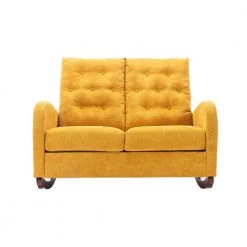 Mustard Polyester Living Room Comfortable Rocking Sofa Living Room Sofa by VERYKE -Greenington Shop mustard veryke rockers gliders ottomans db w39540395 1f 1000