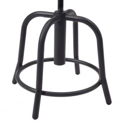 18 in. to 25 in. Height Wood Seat and Black Frame Adjustable Swivel Stool by National Public Seating -Greenington Shop natural black national public seating bar stools 6800w 10 44 1000