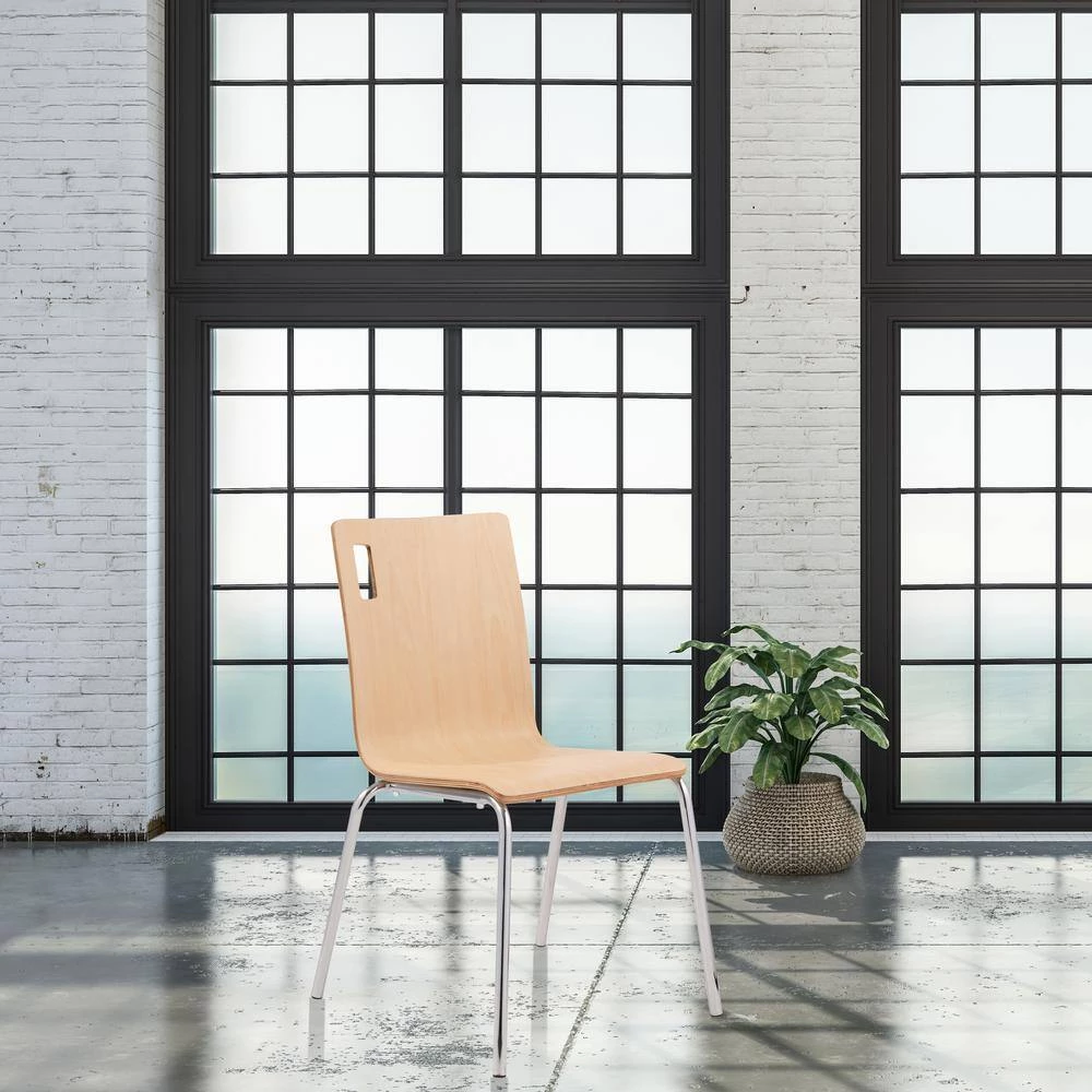 Bushwick Natural Bentwood Cafe Stack Chair (Pack of 4) by National Public Seating 10 Bushwick Natural Bentwood Cafe Stack Chair (Pack of 4) by National Public Seating - Image 9