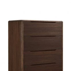 Currant 5-Drawer Oiled Walnut 19 in. L x 32 in. W x 52.2 in. H by Greenington -Greenington Shop oiled walnut greenington chest of drawers g0029ow 1f 1000